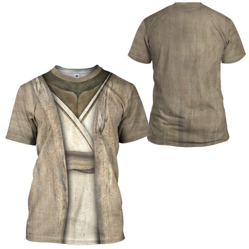 Gearhuman 3D Star Wars Yoda Cosplay Custom Tshirt Hoodie Apparel GK110131 3D Apparel