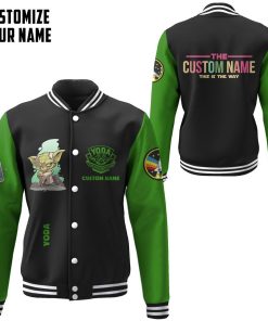 Gearhuman 3D Star Wars Yoda Custom Name Baseball Jacket GK210123 Baseball Jacket 