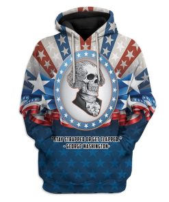 Gearhuman 3D Stay Strapped Or Get Clapped Custom T-Shirts Hoodie Apparel GM17021 3D Custom Fleece Hoodies Hoodie S 
