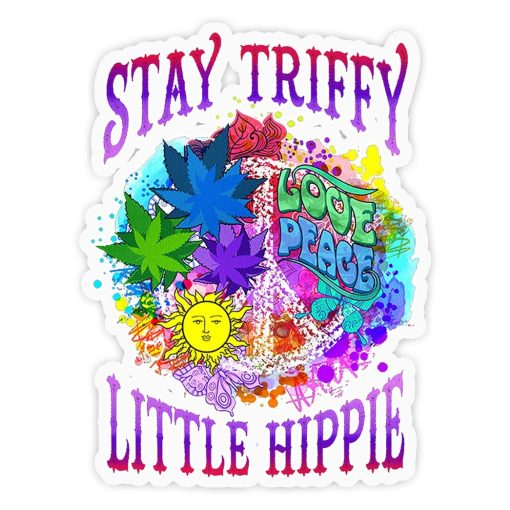 Gearhuman 3D Stay Strippy Little Hippie Sticker GV190210 Sticker Sticker/1 Pack 3x3