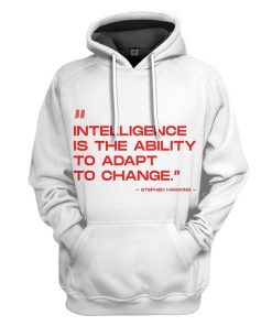 Gearhuman 3D Stephen Hawking Quote Custom Tshirt Hoodie Apparel GN16091 3D Apparel Hoodie S 