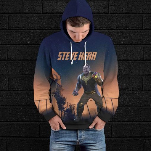 Gearhuman 3D Steve Ker Custom Hoodie Apparel GL18057 3D Custom Fleece Hoodies