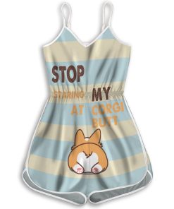 Gearhuman 3D Stop Staring At My Corgi Butt Custom Rompers GV21094 Rompers Rompers S 