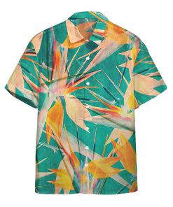 Gearhuman 3D Strelitzia Flower Hawaii Shirt ZC0306213 Hawai Shirt Short Sleeve Shirt S 