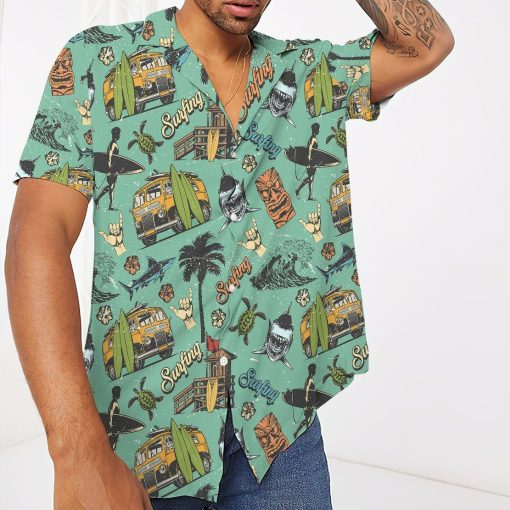 Gearhuman 3D Surfing Time Hawaii Shirt ZK3105219 Hawai Shirt