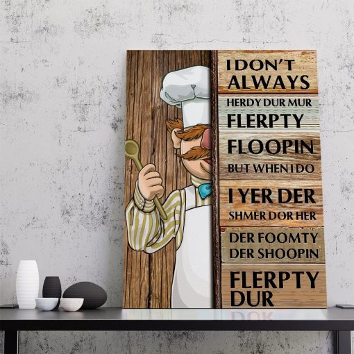 Gearhuman 3D Swedish Chef Custom Canvas GB26018 Canvas
