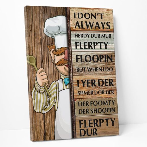 Gearhuman 3D Swedish Chef Custom Canvas GB26018 Canvas