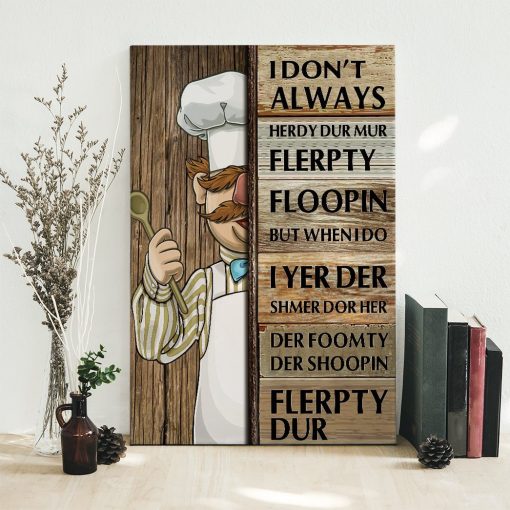 Gearhuman 3D Swedish Chef Custom Canvas GB26018 Canvas