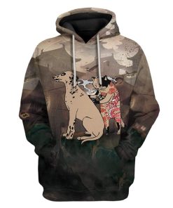 Gearhuman 3D Tattoo Yakuza Custom Hoodies Apparel GM19024 3D Custom Fleece Hoodies Hoodie S 