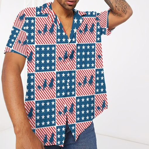Gearhuman 3D Team Roping Hawaii Shirt ZK2506211 Short Sleeve Shirt