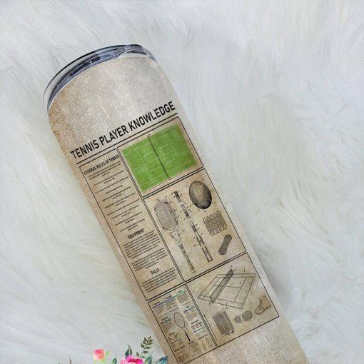 Gearhuman 3D Tennis Player Knowledge Custom Tumbler GB05011 Tumbler