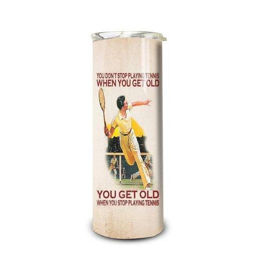 Gearhuman 3D Tennis Player Knowledge Custom Tumbler GB05011 Tumbler Long 20oz