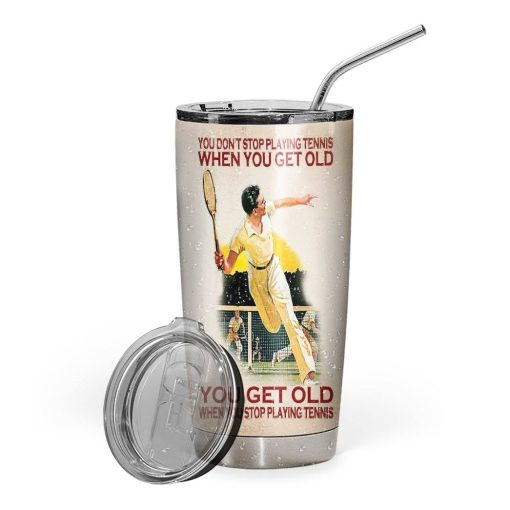 Gearhuman 3D Tennis Player Knowledge Custom Tumbler GB05011 Tumbler Short 20oz