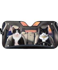 Gearhuman 3D Texudo Cat Auto Car Sunshade GV01031 Auto Sunshade 57''x27.5''