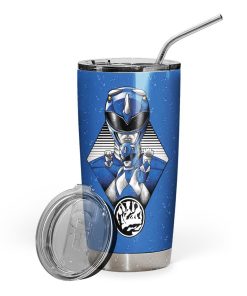 Gearhuman 3D The Blue Power Ranger Custom Design Vacuum Insulated Tumbler GL25086 Tumbler 20oz 