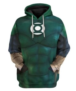 Gearhuman 3D The Green Lantern Custom Hoodie Apparel GW24097 3D Apparel Hoodie S 