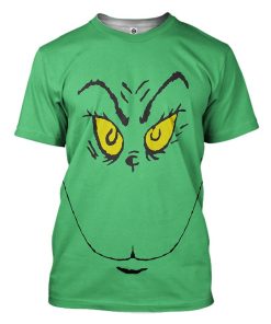 Gearhuman 3D The Grinch Custom Tshirt Apparel GW07105 3D T-shirt T-Shirt S 