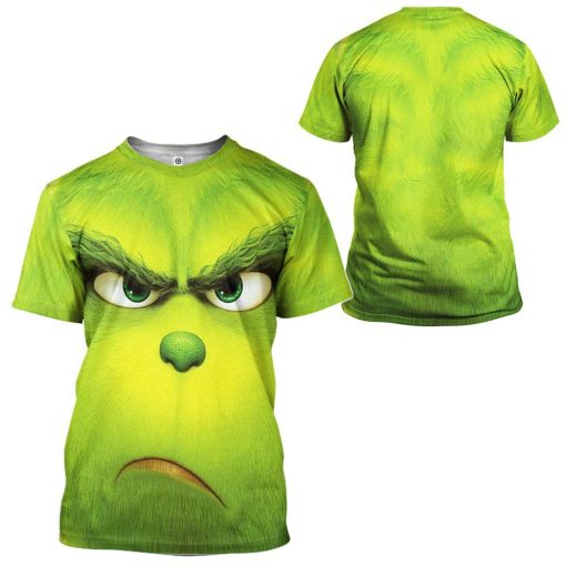 Gearhuman 3D The Grinch Custom Tshirt Apparel GW07108 3D T-shirt