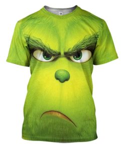 Gearhuman 3D The Grinch Custom Tshirt Apparel GW07108 3D T-shirt T-Shirt S 