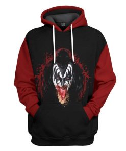 Gearhuman 3D The Kiss Band Custom Hoodie Apparel GL19087 3D Custom Fleece Hoodies Hoodie S 