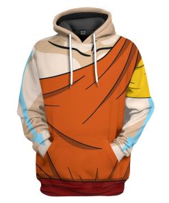 Gearhuman 3D The Last Airbender Aang Outfit Tshirt Hoodie Apparel GV08034 3D Apparel Hoodie S