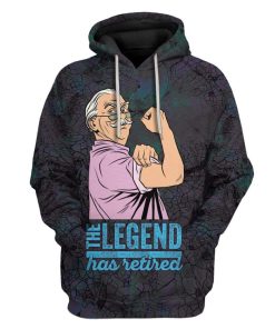 Gearhuman 3D The Legend Man Has Retired Custom Hoodies Apparel GA20022 3D Custom Fleece Hoodies Hoodie S 