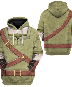 Gearhuman 3D The Legend Of Zelda Link Cosplay Custom Tshirt Hoodie Apparel GK21011 3D Apparel