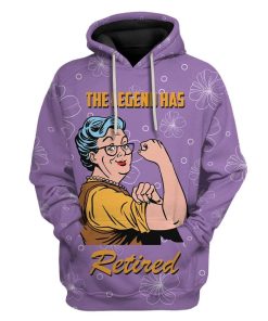 Gearhuman 3D The Legend Woman Has Retired Custom Hoodie Apparel GA20023 3D Custom Fleece Hoodies Hoodie S 