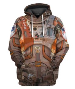 Gearhuman 3D The Martian Space Suit Custom Hoodie Apparel GW120818 3D Custom Fleece Hoodies Hoodie S 