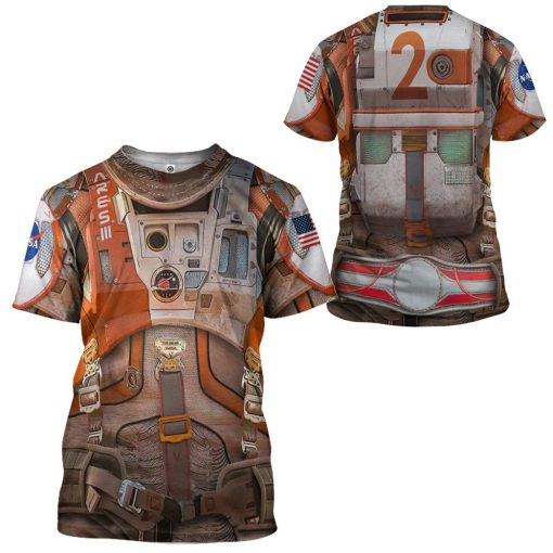 Gearhuman 3D The Martian Space Suit Custom Tshirt Apparel GW120818 3D T-shirt