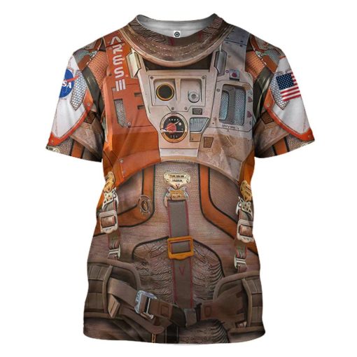 Gearhuman 3D The Martian Space Suit Custom Tshirt Apparel GW120818 3D T-shirt T-Shirt S