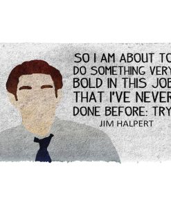 Gearhuman 3D The Office Jim Halpert Custom Doormat GW04038 Doormat Doormat S(15,8''x23,6'')