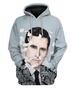 Gearhuman 3D The Office Michael Scott Custom Hoodie Apparel GW120815 3D Custom Fleece Hoodies Hoodie S 