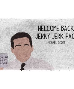 Gearhuman 3D The Office Michael Scott Welcome Back Custom Doormat GW04033 Doormat Doormat S(15,8''x23,6'')
