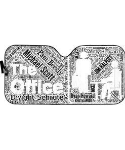 Gearhuman 3D The Office Mosaic Custom Car Auto Sunshade GW070910 Auto Sunshade 57''x27.5'' 