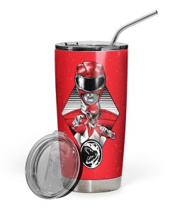 Gearhuman 3D The Red Power Ranger Custom Design Vacuum Insulated Tumbler GL250810 Tumbler 20oz 
