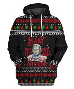 Gearhuman 3D The Shining Baby It's Cold Outside Ugly Christmas Sweater Custom Tshirt Hoodie Apparel GC10114 3D Apparel Hoodie S 