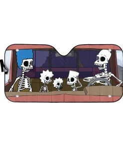 Gearhuman 3D The Simpsons Skeleton Custom Car Auto Sunshade GW26087 Auto Sunshade 