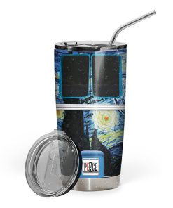Gearhuman 3D The Starry Night Hippie Van Custom Design Vacuum Insulated Tumbler GV030913 Tumbler 