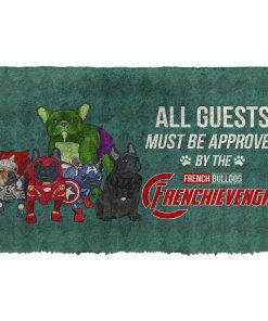 Gearhuman 3D This House Protected By Frenc Bulldog Doormat GK26017 Doormat Doormat S(15,8''x23,6'')