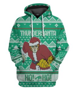 Gearhuman 3D Thundercats Ugly Christmas Sweater Custom Tshirt Hoodie Apparel GV30102 3D Apparel Hoodie S