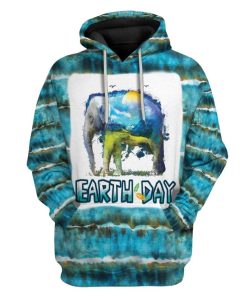 Gearhuman 3D Tie Dye Earth Day 50th Anniversary Custom Fleece Hoodie Apparel GT13031 3D Custom Fleece Hoodies Hoodie S 