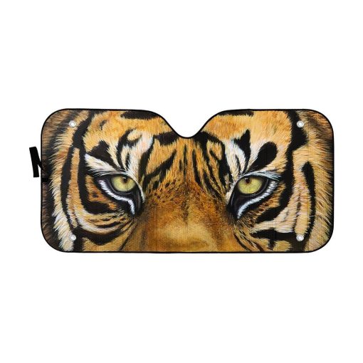 Gearhuman 3D Tiger Eyes Car Sunshade ZK3006211 Auto Sunshade 57''x27.5''