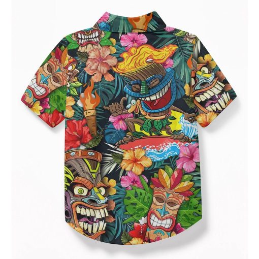 Gearhuman 3D Tiki Tiki Awesome Kid Hawaii Shirt ZK17062110 Kid Hawaii Shirt