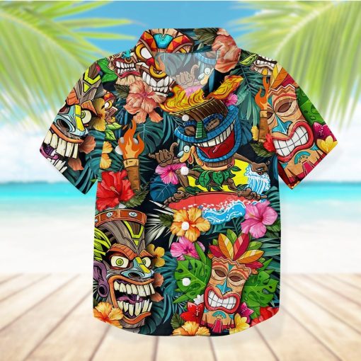 Gearhuman 3D Tiki Tiki Awesome Kid Hawaii Shirt ZK17062110 Kid Hawaii Shirt