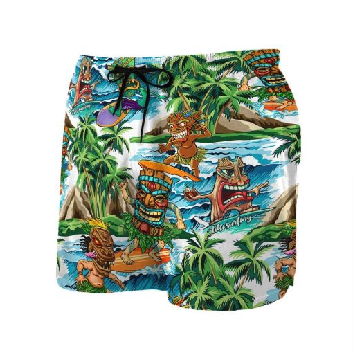 Gearhuman 3D Tiki Tiki Surfing Hawaii Shirt ZZ2506211 Short Sleeve Shirt