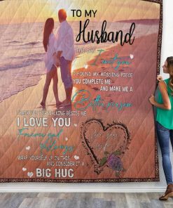 Gearhuman 3D To My Husband Quilt GK13019 Quilt Quilt Twins 