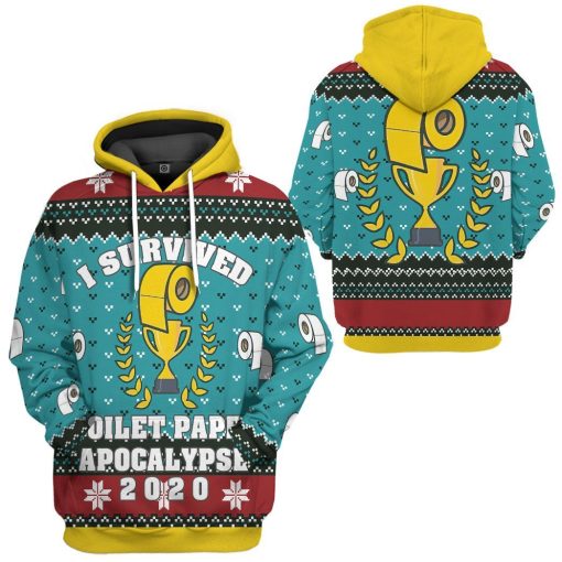 Gearhuman 3D Toilet Paper Apocalypse Custom Tshirt Hoodie Apparel CW271016 3D Apparel