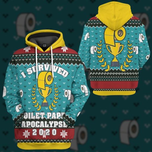 Gearhuman 3D Toilet Paper Apocalypse Custom Tshirt Hoodie Apparel CW271016 3D Apparel
