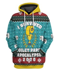 Gearhuman 3D Toilet Paper Apocalypse Custom Tshirt Hoodie Apparel CW271016 3D Apparel Hoodie S 